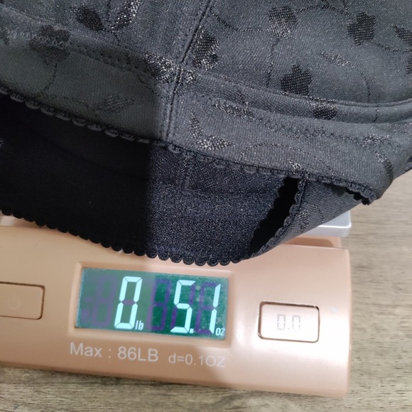 Elila Jacquard Wireless Soft Cup Bra Black 1305 Cushion Straps Full Coverage 42J - Picture 6 of 6